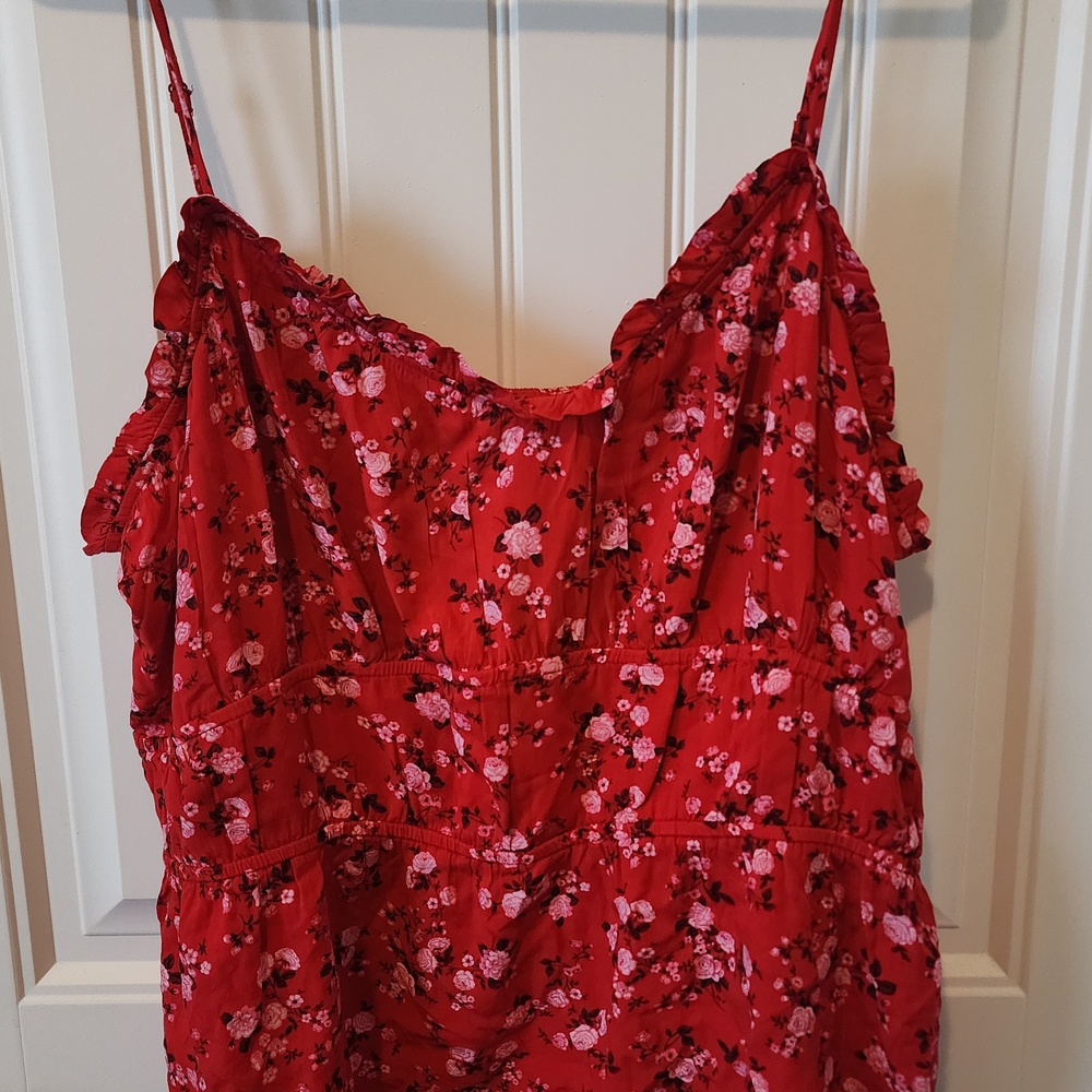 Old Navy Pink Ruffled Camisole Top